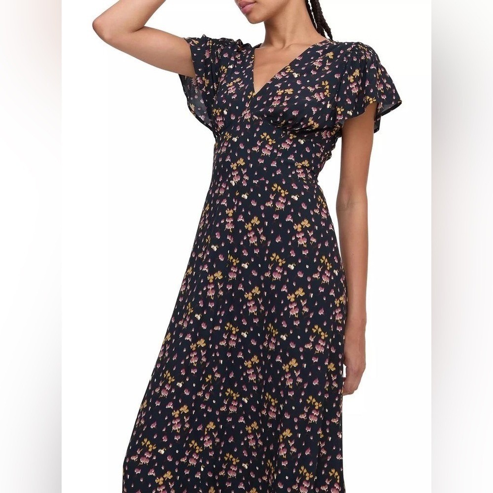 Hill House Home Rae Dress in‎ Fuchsia Lucky Charm print XS
